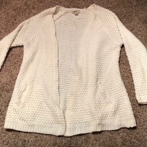 Cream knitted cardigan